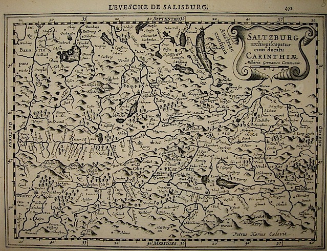 Mercator Gerard - Hondius Jodocus Saltzburg Archiepiscopatus cum ducatu Carinthiae 1630 Amsterdam 